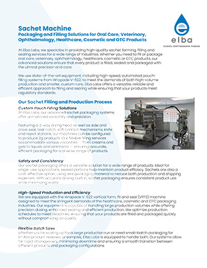 Sachet Packaging and Filling Solutions Thumbnail